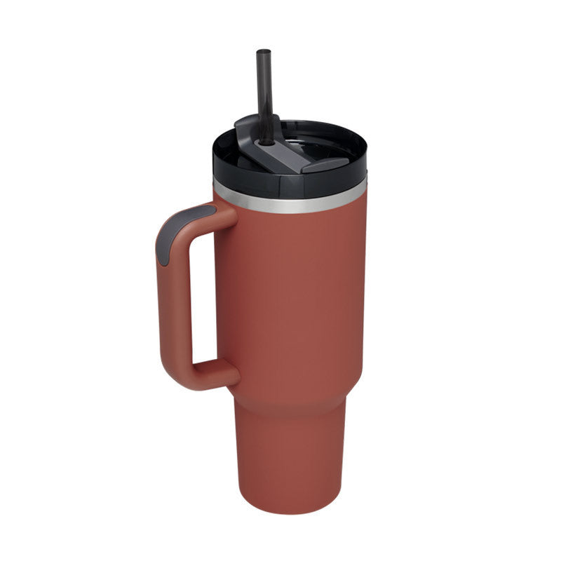 ThermoMax – Gobelet Isotherme 1200ML avec Poignée & Paille Intégrée