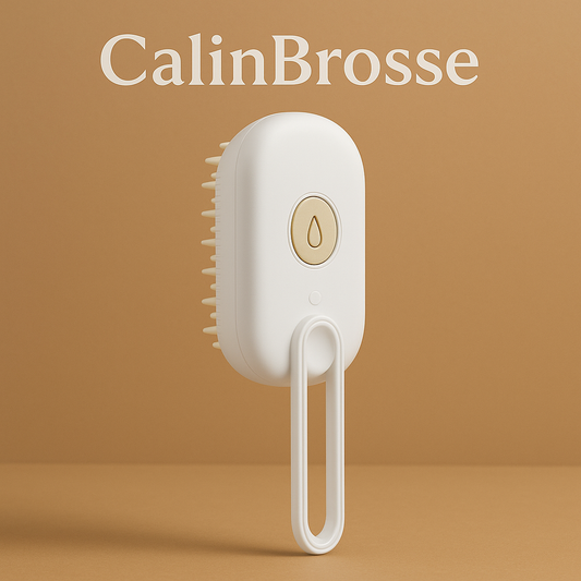 CalinBrosse – Brosse vapeur douce 3-en-1 pour animaux de compagnie