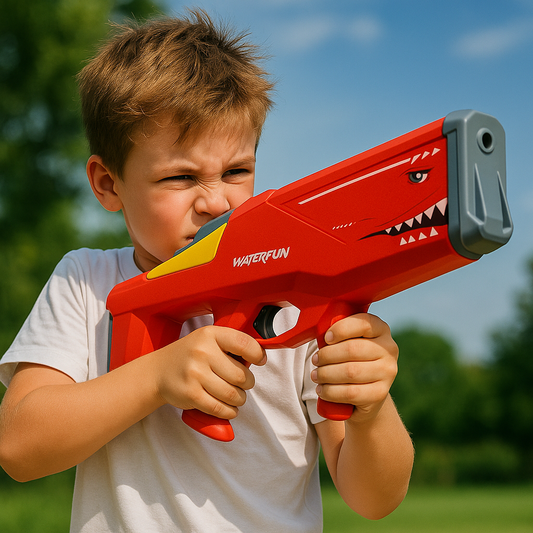 Jet Shark – Pistolet à Eau Électrique Ultra-Puissant pour Batailles d’Été Inoubliables !