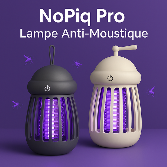 NoPiq Pro – Lampe Anti-Moustiques Silencieuse & Sans Radiation